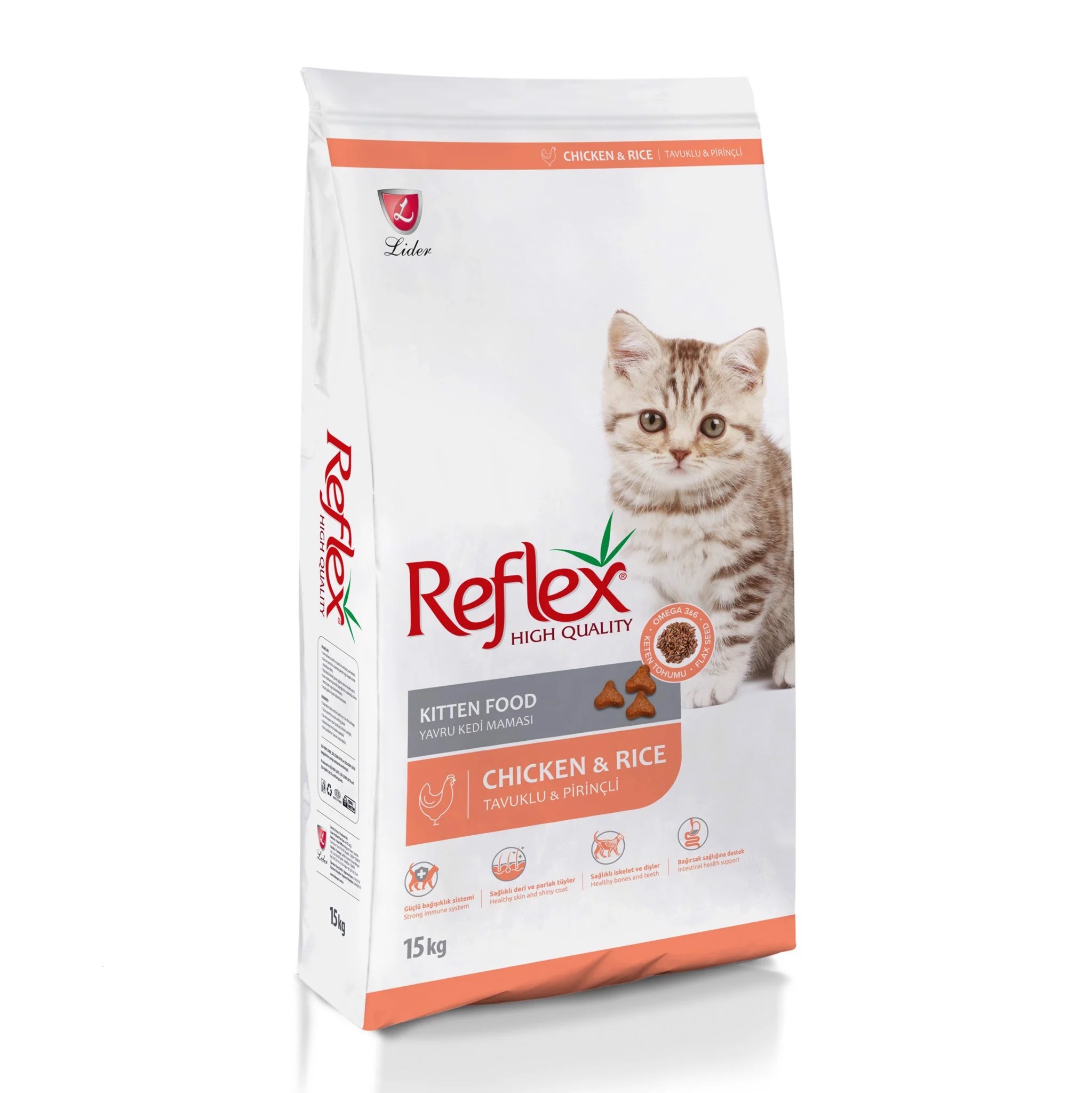 HẠT MÈO REFLEX CHICKEN KITTEN (MÈO CON 2 tháng đến 12 tháng tuổi) 2kg